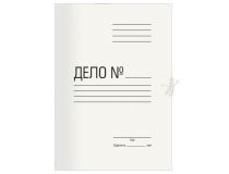 Папка на завязках Silwerhof ПЗ280 картон 0.5мм 280г/м2 белый