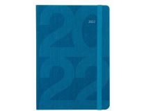 081656 Ежедневник Letts BLOCK A5 белые страницы фиксирующая резинка бирюзовый