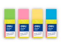 Ластик Deli CH348 Uspire 39х15х11мм ПВХ ассорти индивидуальная картонная упаковка