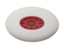 Ластик Silwerhof Ellipse 181153 овальный 40х40х10мм каучук термопластичный белый пластиковая сердцевина