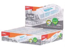 Ластик Deli Scribe EH00210 Scribe 54х20х10мм белый картон.кор.