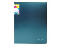 Папка с 40 прозр.вклад. Silwerhof Perlen 292941-75 A4 0.8мм карман зеленый металлик