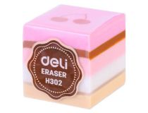 Ластик Deli EH302 прямоугольный 35x35x35мм ассорти индивидуальная картонная упаковка