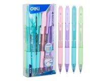 Ручка шариков. Deli X-tream EQ199-BL d=0.7мм автоматическая резин. манжета