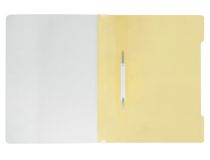 Папка-скоросшиватель Бюрократ Pastel -PSLPAST/YEL A4 прозрач.верх.лист пластик желтый 0.14/0.18