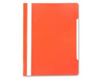 Бюрократ 816302-PS20or Папка-скоросшиватель, A4, прозрачный верхний лист, оранжевый (цена за 1шт,в уп. 20шт)
