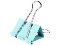 Зажимы Deli E8552S металл 41мм ассорти (упак.:24шт) пластиковая туба