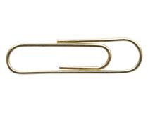 Скрепки Silwerhof 491039 металл 28мм золотистый (упак.:100шт) картонная коробка