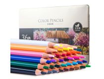 Карандаши цв. Deli 6566 липа цветной корпус 36цв. мет.кор.