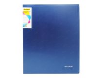 Папка на 2-х кольцах Silwerhof Perlen 271957-74 A4 1мм кор.38мм внутр. с вставкой синий металлик