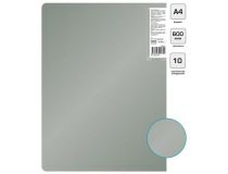 Папка с 10 прозр.вклад. Silwerhof Perlen 292911-77 A4 0.6мм карман серебристый