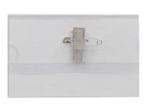 Бейдж Silwerhof 380012-00 90х56мм горизонтальный булавка+зажим