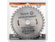 KR-92-0127 Диск пильный 250 мм х 36 зуб х 32/30 мм Kranz