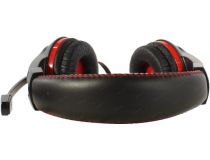 Наушники с микрофоном OKLICK HS-L200  Black-Red  (шнур 2.2м) 359484 