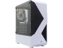 Miditower 1STPLAYER FIREROSE F3-A F3-A-WH-4F1 Black&White ATXбез БП, с окном