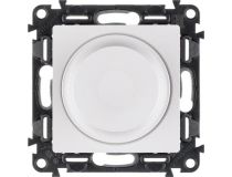 LEGRAND 752460 Valena LIFE Светорегулятор с поворотной ручкой универсальный 300Вт без нейтрали С лицевой панелью Белый