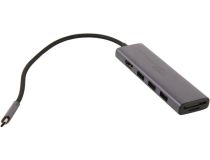 UGREEN 60383 3xUSB3.0+HDMI+SD/microSD Card Reader, подкл. USB-C