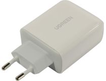 UGREEN CD170 White 60468 Зарядное устройство USB (Вых. DC5/9/12/15/20V, 36W, USB+USB-C, быстрая зарядка)