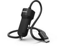 Hama 173618 Автомобильное зарядное уст-во USB (Вх. DC12-24V, Вых. DC5V, 15W, USB-C)