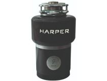 HARPER HWD-600D02 Измельчитель пищевых отходов (0.75 л/с, 3600 об/мин, 4.5 кг/мин, 1.5 л)