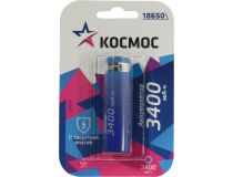 Аккумулятор Космос КОС18650Li-Ion34PBL1 (3.7V, 3400mAh) Li-Ion,Size 18650 