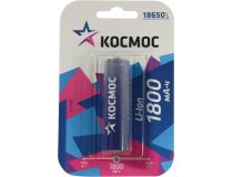 Аккумулятор Космос КОС18650Li-Ion18UBL1 (3.7V, 1800mAh) Li-Ion,Size 18650 