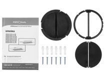 КА-00001055 Вытяжка козырьковая Krona Ermina 500 черный управление: кнопочное (1 мотор)