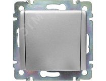 LEGRAND 770122 VALENA Розетка с заземлением без шторок с крышкой алюминий