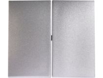 LEGRAND 770252 VALENA Лицевая панель двухклавишного выключателя алюминий