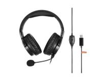 Наушники с микрофоном SunWind SW-HS800G Black (7.1, USB, шнур 2.1м, с регулятором громкости) 1422127 