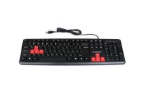 Клавиатура Nakatomi Navigator KN-02U Black-Red  USB  104КЛ