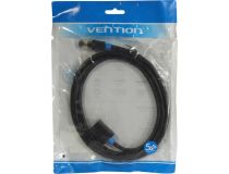 Vention IBLBH Patch Cord удлинитель SSTP кат.6 2м, чёрный