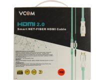 VCOM D3745-30м Кабель Smart NET-FIBER HDMI to HDMI (19M -19M)30м ver2.0