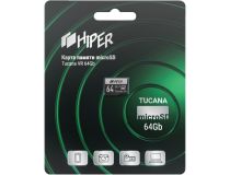 Hiper HI-MSD64GU3V30 Карта памяти microSDXC 64GB UHS-1 U3 V30, Tucana VR, Hiper