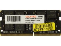 QUMO QUM4S-8G2666C19 DDR4 SODIMM 8Gb PC4-21300  CL19 (for NoteBook)
