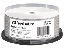 BD-R Disc Verbatim 50Gb 6x Dual Layer  уп.25 шт на шпинделе, printable  43750 