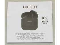 Наушники с микрофоном HIPER TWS Welle Pink HTW-KTX6 (Bluetooth 5.0)