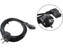 Telecom TP021DA-3-BK Кабель компьютер - розетка 220V 3м Европейский стандарт, Г-образный