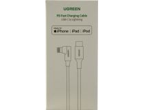 UGREEN US305 60763 Кабель USB-C M --  Lightning 1м, Г-образный коннектор