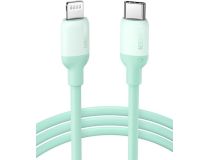 20308 UGREEN. Силиконовый кабель USB C - Lightning, цвет зеленый, 1 м (20308)