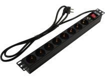 TWT TWT-PDU19-16A8P-1.8 Блок розеток 8xSchuko базовые 16A 1.8м