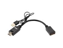 VCOM CG599E-0.15M Кабель-переходник HDMI(M) -  DP(F) +USB 0.15м
