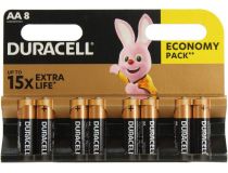 Duracell MN1500-8 (LR6) Size AA, 1.5V,щелочной (alkaline)  уп. 8 шт 