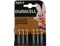 Duracell MN2400-6 (LR03) Size AAA, 1.5V,щелочной (alkaline)  уп. 6 шт 