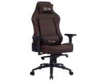 Кресло игровое Cactus CS-CHR-0112BR коричневый сиденье коричневый эко.кожа с подголов. крестовина металл пластик черный