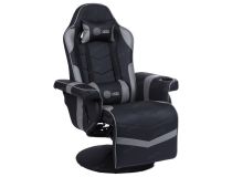 Кресло игровое Cactus CS-CHR-GS200BLG черный/серый сиденье черный/серый эко.кожа металл черный подст.для ног