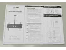 Cactus CS-CP04-R потолочный наклонно-поворотный кронштейн (VESA700x400, 37-70 , 81.6кг)