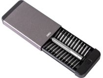 Набор прецизионных отверток Deli DL3525 25 предметов Корпус из алюминиевого сплава.