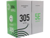 Кабель UTP 4 пары кат.5e бухта 305м ЭРА Simple UL-4-PVC 