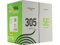 Кабель UTP 2 пары кат.5e бухта 305м ЭРА Simple UL-2-PVC 